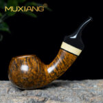 Gebogene Bruyère Pfeife