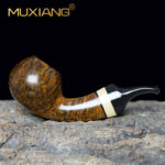 Gebogene Bruyère Pfeife