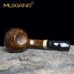 Gebogene Bruyère Pfeife