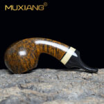 Gebogene Bruyère Pfeife