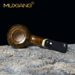 Gebogene Bruyère Pfeife