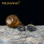 Gebogene Bruyère Pfeife