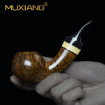 Gebogene Bruyère Pfeife