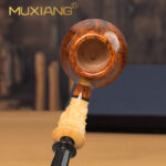 Traditionelle gebogene Bruyère-Holzpfeife