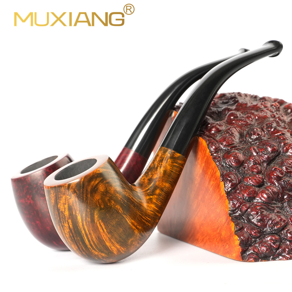 Wood Cigarette Pipe, Heather, Apple Bucket, Men's Special Solid Wood Retro 9mm Filter, Cross-border Wholesale Factory Direct