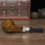 Handgefertigte Bulldog-Pfeife mit geradem Stiel