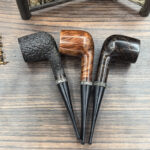 Handgefertigte gerade 9-mm-Bruyère-Holz-Pfeife