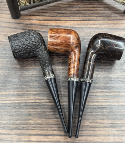 Handgefertigte gerade 9-mm-Bruyère-Holz-Pfeife