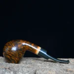 Handgemachte gebogene Apfelholz-Pfeife