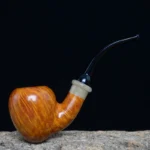 Handgefertigte Herren-Massivholz-Freihand-Eichel-Bogenpfeife