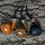 Handgefertigte Herren-Massivholz-Freihand-Eichel-Bogenpfeife