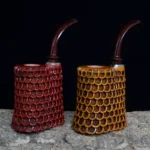 Importierter handgefertigter Männer-Pfeifensatz aus Massivholz