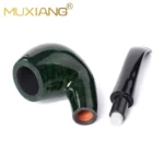 Klassische 9-mm-Billiard-Pfeife mit gebogenem Stiel