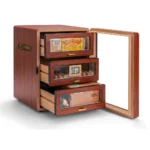 vintage hölzerner Zigarrenschrank