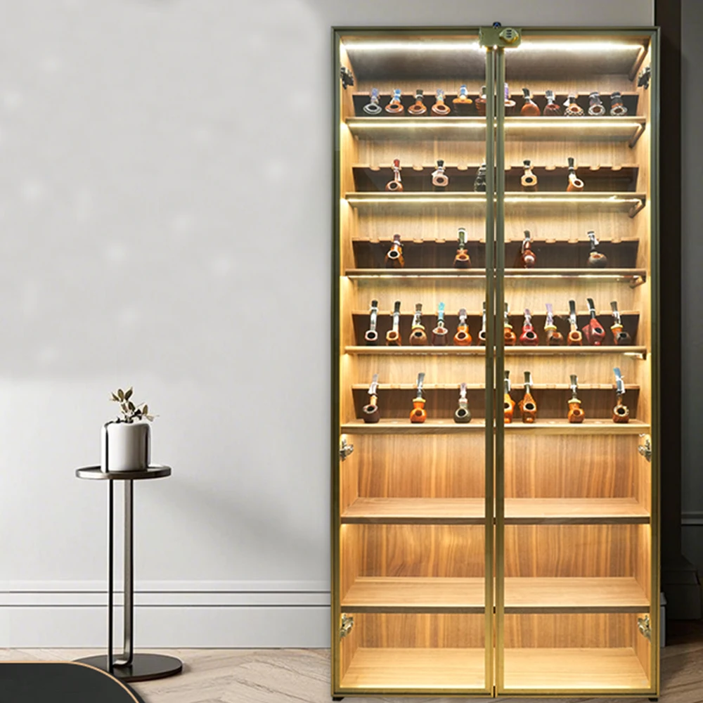 pfeifen stand vitrine