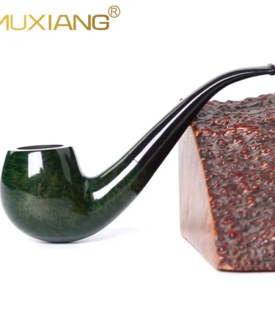 Klassische 9-mm-Billiard-Pfeife mit gebogenem Stiel