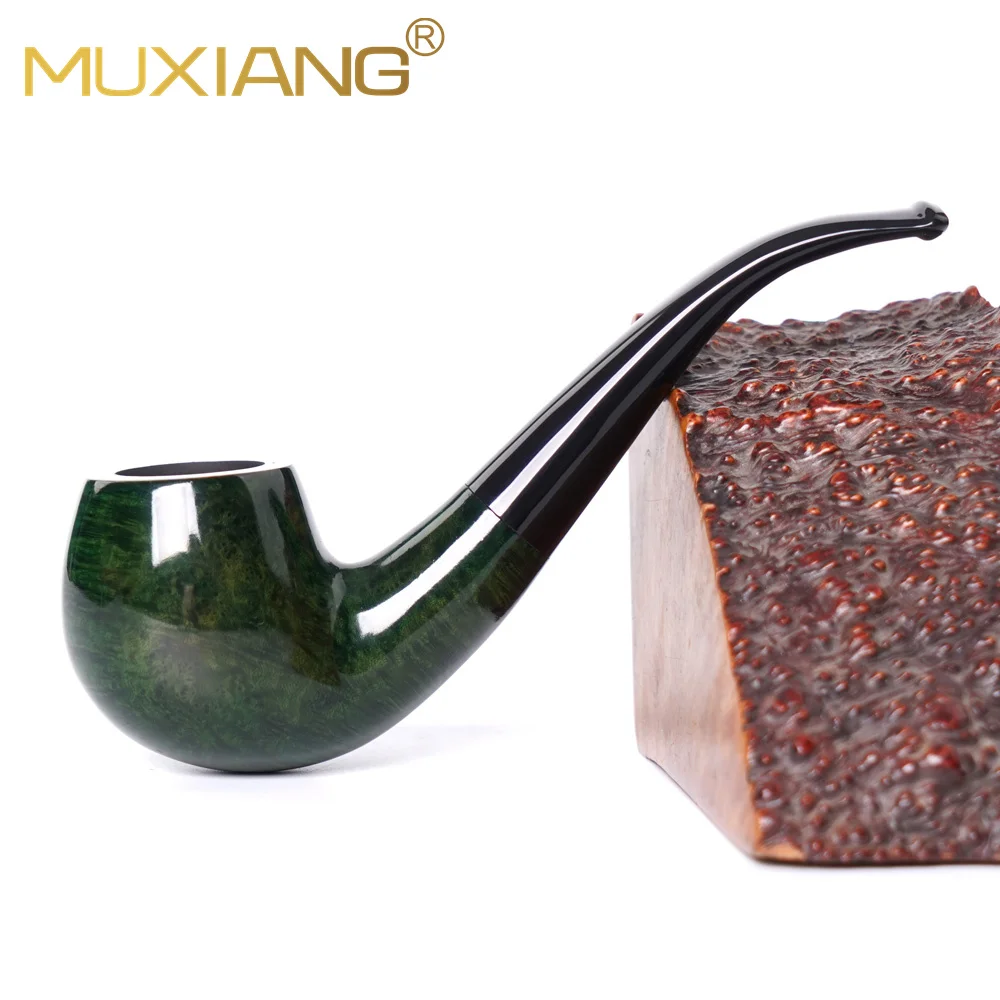 Klassische 9-mm-Billiard-Pfeife mit gebogenem Stiel