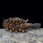 handgeschnitzte Holzpfeife mit Drachenkopf