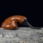 Dunkelbraune Freihand Pfeife