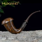 Calabash Pfeife mit Hornring