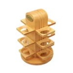 drehbarer Pfeifenständer aus Massivholz