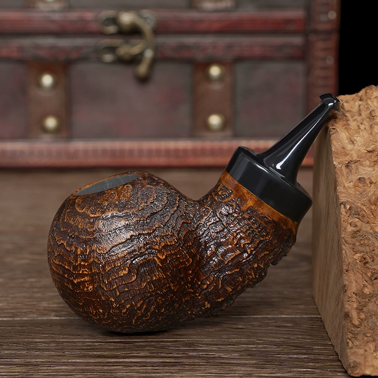 O1CN014aWAnK1X8AscTR476 40012878 Rustizierte Freehand Pfeife aus Bruyèreholz