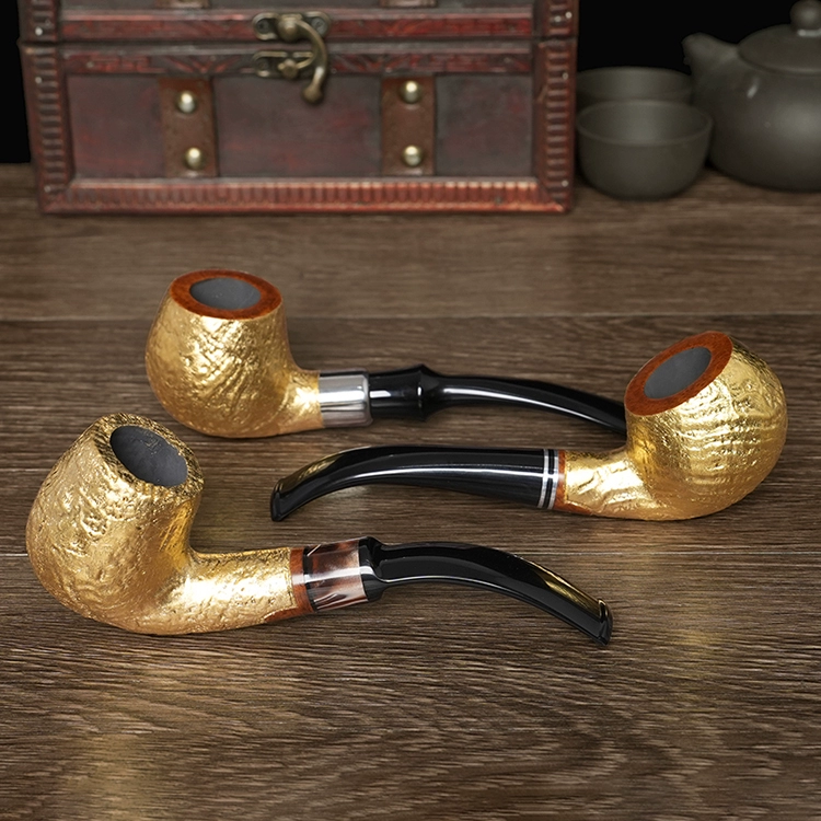 O1CN016WtX501X8AtSzJoYw 40012878 Klassische Herren-Tabakpfeife aus massivem Gold