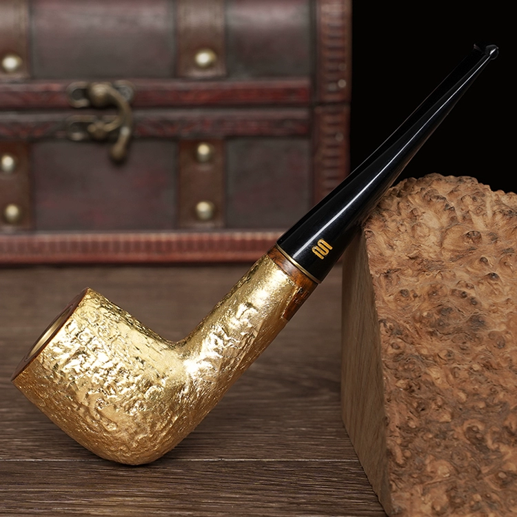 O1CN016qhDiH1X8At688qck 40012878 Klassische Herren-Tabakpfeife aus massivem Gold