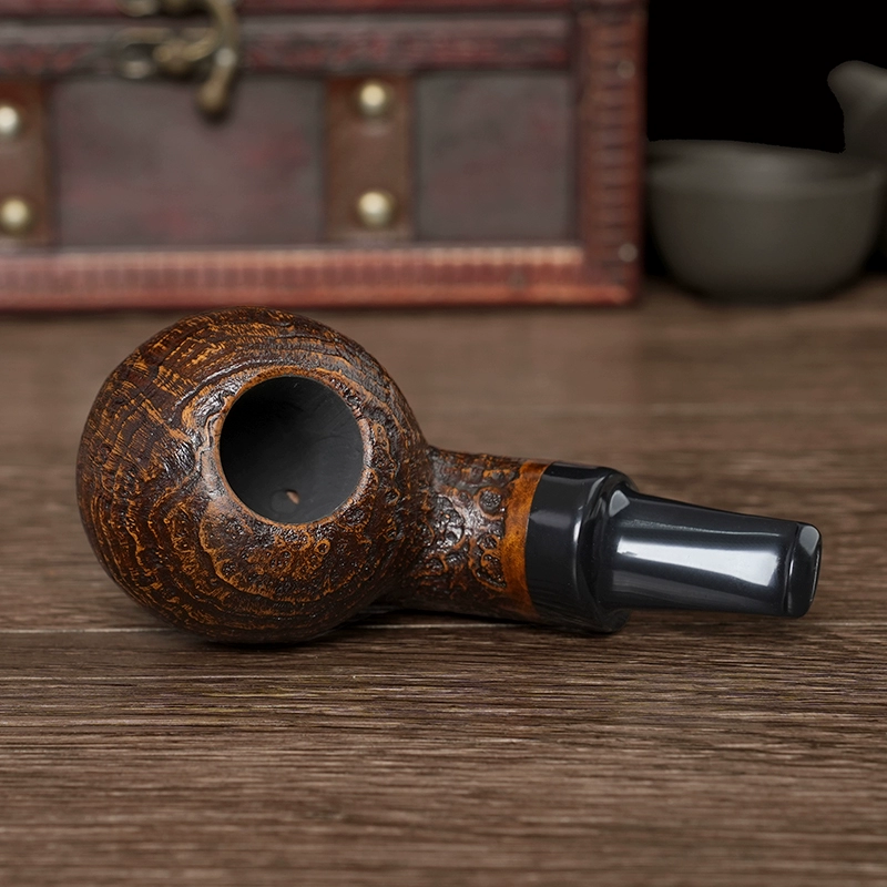 O1CN01C5GQLn1X8AskZ4Joc 40012878 Rustizierte Freehand Pfeife aus Bruyèreholz