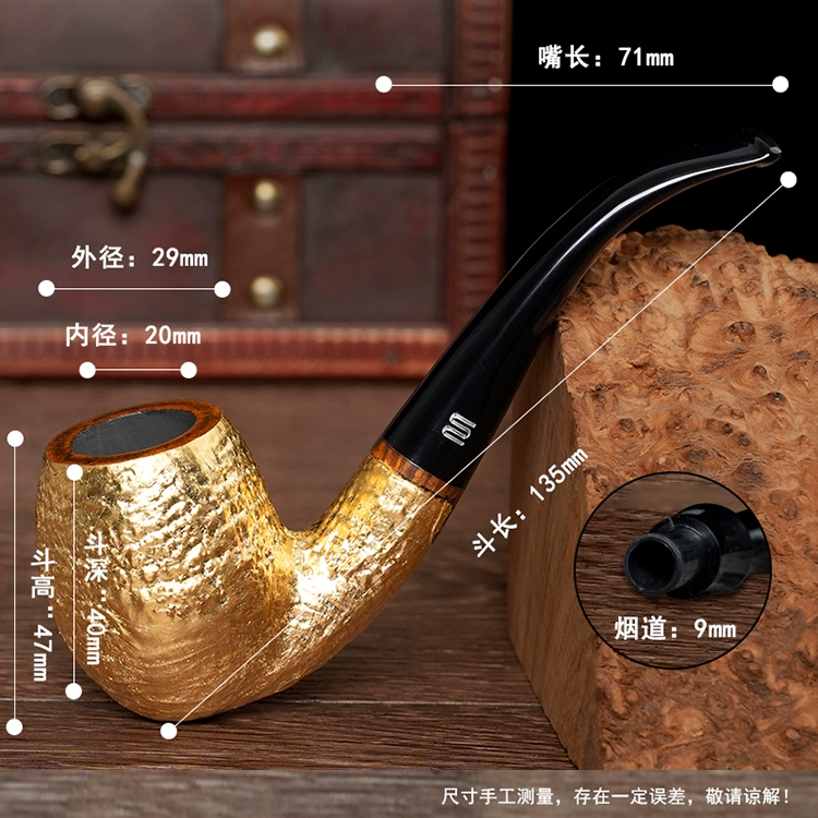 O1CN01LeT1Bp1X8At4Tsn9Q 40012878 Klassische Herren-Tabakpfeife aus massivem Gold