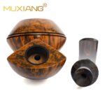 gebogene Half-Bent Bulldog Tabakpfeife