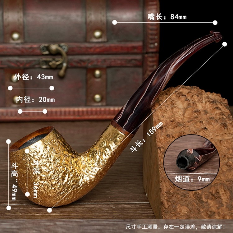 O1CN01Uvq24E1X8AtUSUcEG 40012878 Klassische Herren-Tabakpfeife aus massivem Gold