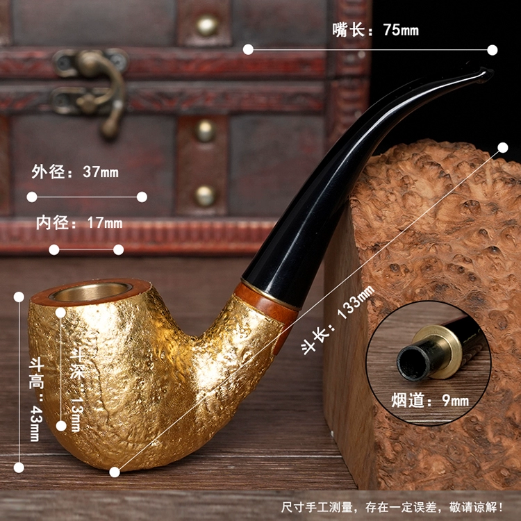 O1CN01i6oiH31X8AtSzEiHe 40012878 Klassische Herren-Tabakpfeife aus massivem Gold