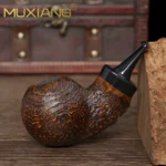 Rustizierte Freehand Pfeife aus Bruyèreholz