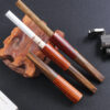 V-mouth solid wood cigarette holder