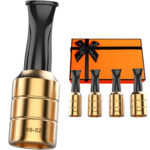 Zigarrenmundstück aus Metall (für Zigarren mit Ringmaß 38 bis 58)