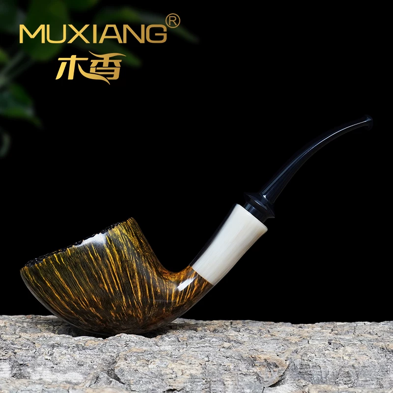 Handgefertigte Freehand-Bruyèrepfeife aus Wurzelholz