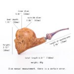 Holzpfeife Totenkopf