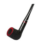 Schwarze sandgestrahlte Pfeife 9mm Filter