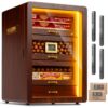 Humidor Cigar Humidor Cedar Wooden Box Large Capacity Small Cigar Cabinet Office Home Use
