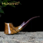 Handgefertigte Herrenpfeife aus Bruyèreholz in Volcano-Form