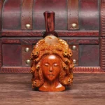 Freihand, handgeschnitzte Medusa-Schlangenpfeife