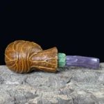 Personalisierte handgeschnitzte Blumen-Tabakpfeife