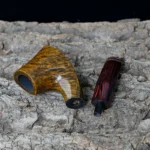 Handgefertigte Herrenpfeife aus Bruyèreholz in Volcano-Form