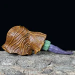 Personalisierte handgeschnitzte Blumen-Tabakpfeife