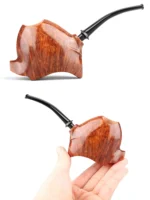 Handgefertigte Freehand Pfeife aus Wurzelholz