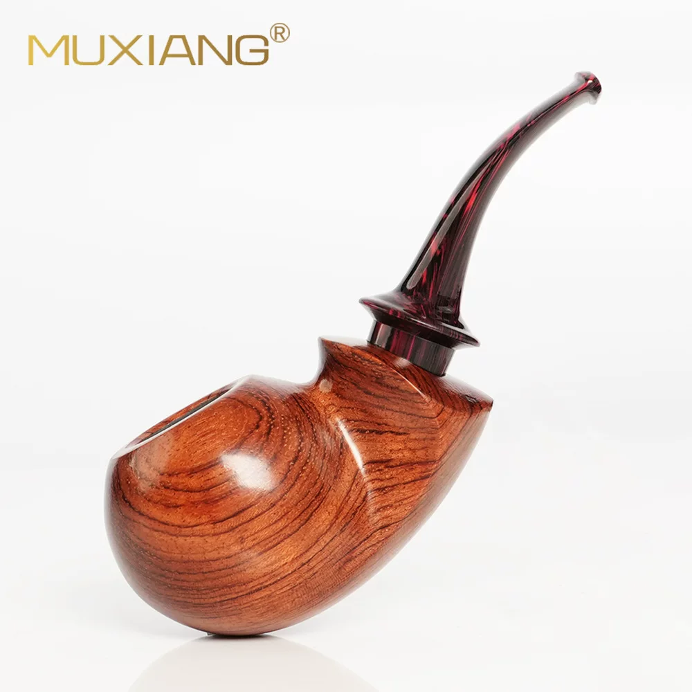 Klassische gebogene Holzpfeife für Einsteiger