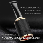 Zigarrenspitze aus vergoldetem Leder - Imagen 3