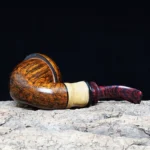 Große Calabash-Pfeife aus Bruyèreholz