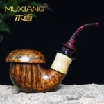 Große Calabash-Pfeife aus Bruyèreholz